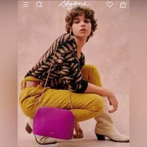 Sezane Austin trousers in ochre